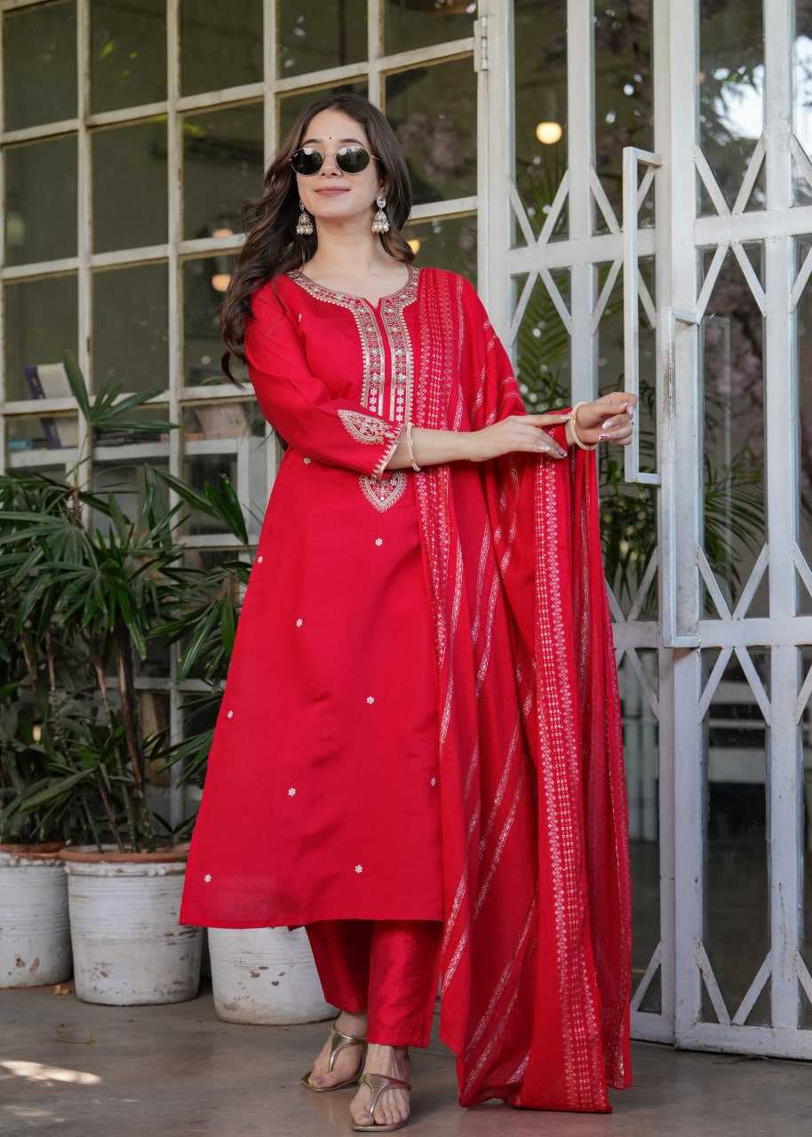 Ynf Viscose Chanderi KESH402 6010 Suits & Dresses Wholesale Embroidery Suits Ladies Salwar Suits Designer Suits Manufacturer