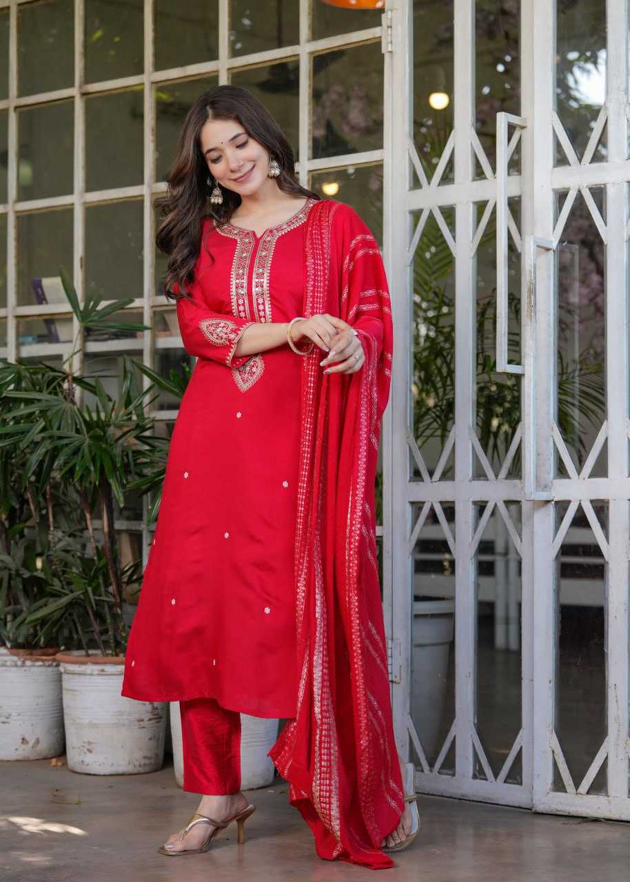 Ynf Viscose Chanderi KESH402 6010 Suits & Dresses Wholesale Embroidery Suits Ladies Salwar Suits Designer Suits Manufacturer