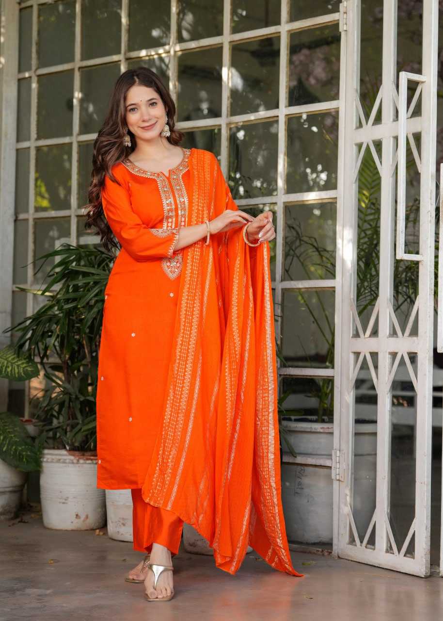 Ynf Viscose Chanderi KESH402 6010 Suits & Dresses Wholesale Embroidery Suits Ladies Salwar Suits Designer Suits Manufacturer