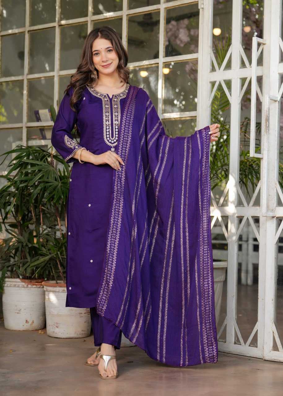 Ynf Viscose Chanderi KESH402 6010 Suits & Dresses Wholesale Embroidery Suits Ladies Salwar Suits Designer Suits Manufacturer