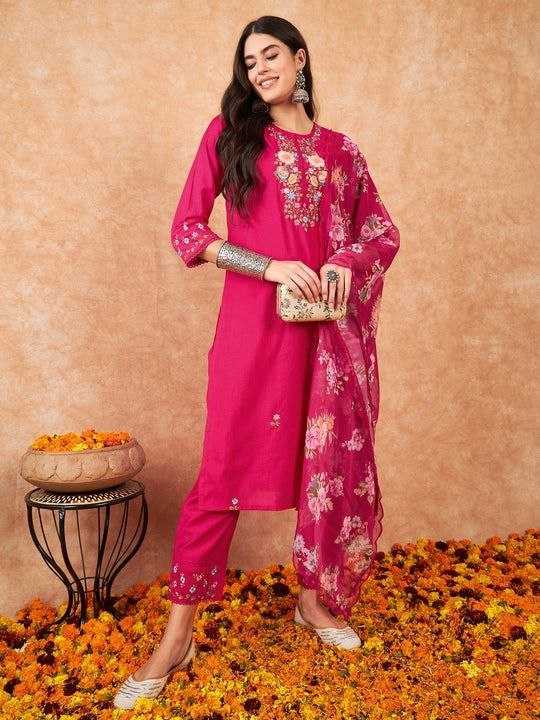 Ynf Viscose Chanderi RIN174 ANCHAL Suits & Dresses Wedding Collections Festive Collections Wholesale Embroidery Suits Chanderi Suit Wedding Outfits Manufacturer