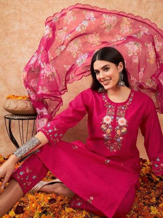 Ynf Viscose Chanderi RIN174 ANCHAL Suits & Dresses Wedding Collections Festive Collections Wholesale Embroidery Suits Chanderi Suit Wedding Outfits Manufacturer