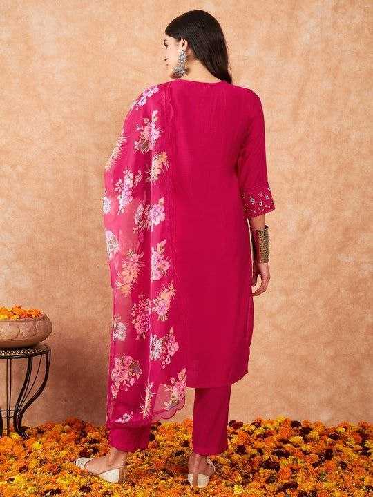 Ynf Viscose Chanderi RIN174 ANCHAL Suits & Dresses Wedding Collections Festive Collections Wholesale Embroidery Suits Chanderi Suit Wedding Outfits Manufacturer