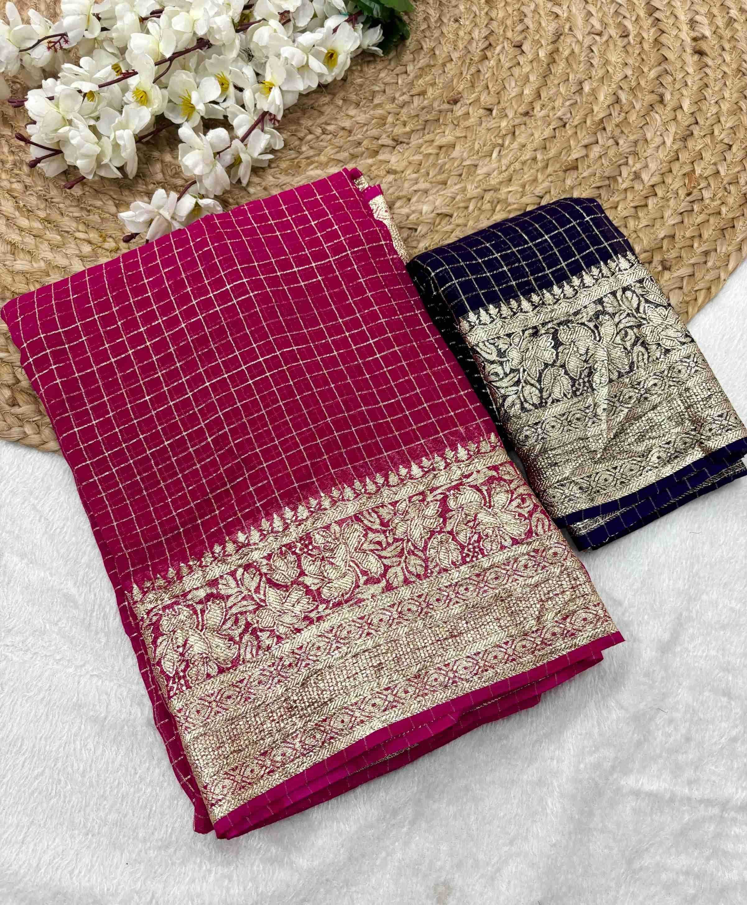 Ynf Viscose KESH222 RUN13 Sarees Wholesale Designer Sarees Jacquard Saree Viscose Saree Manufacturer