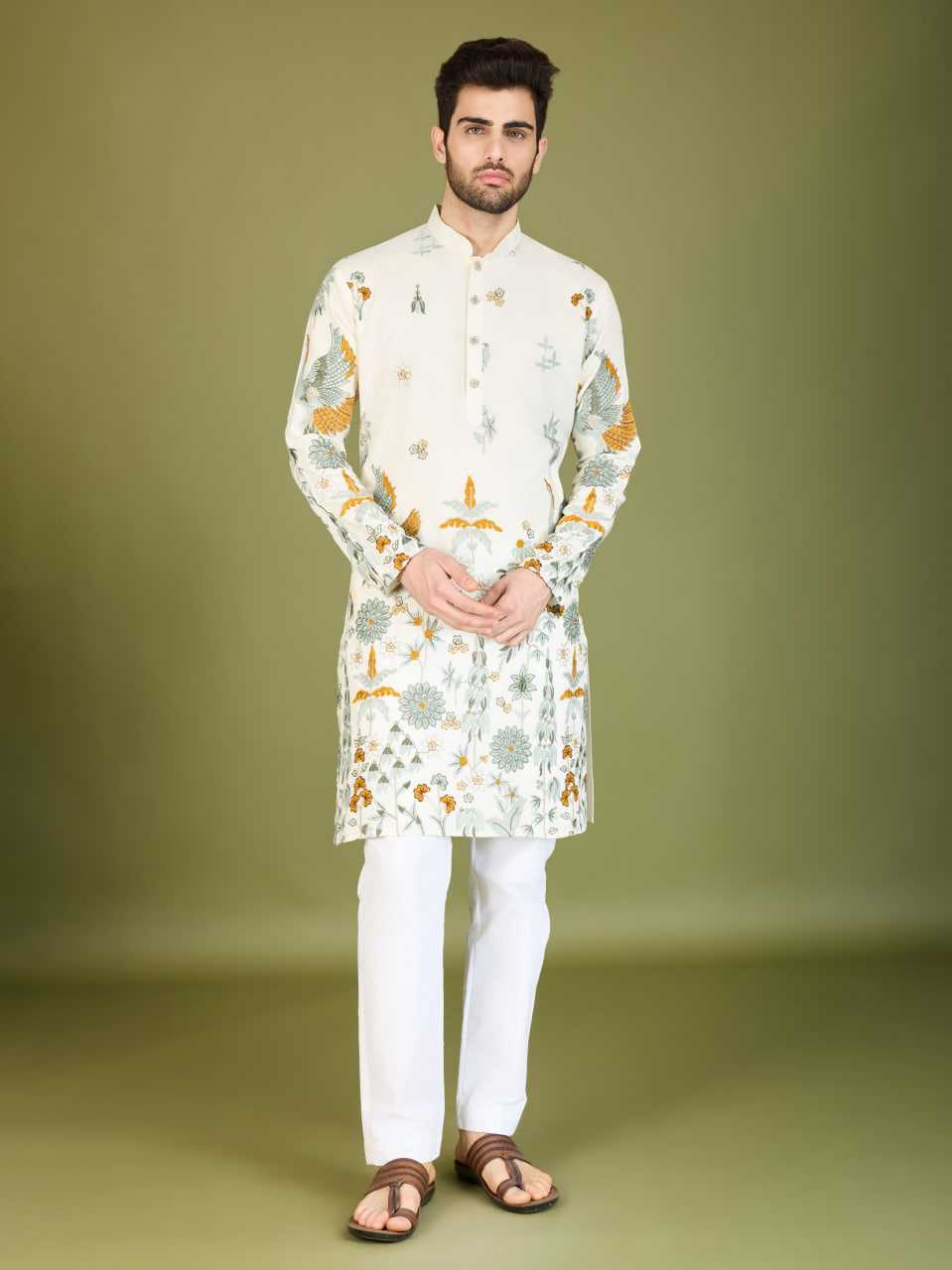 Ynf Viscose Rayon KESH417 61123 Mens Wear Diwali Collections Wedding Collections Wholesale Mens Kurtas Casual Wear Men Wedding kurta Manufacturer