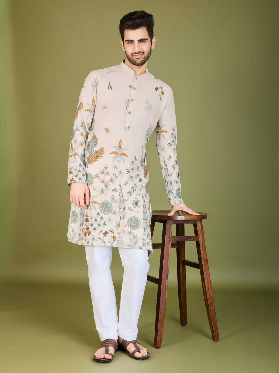 Ynf Viscose Rayon KESH417 61124 Mens Wear Wedding Collections Festive Collections Wholesale Mens Kurtas Casual Wear Men Wedding kurta Manufacturer