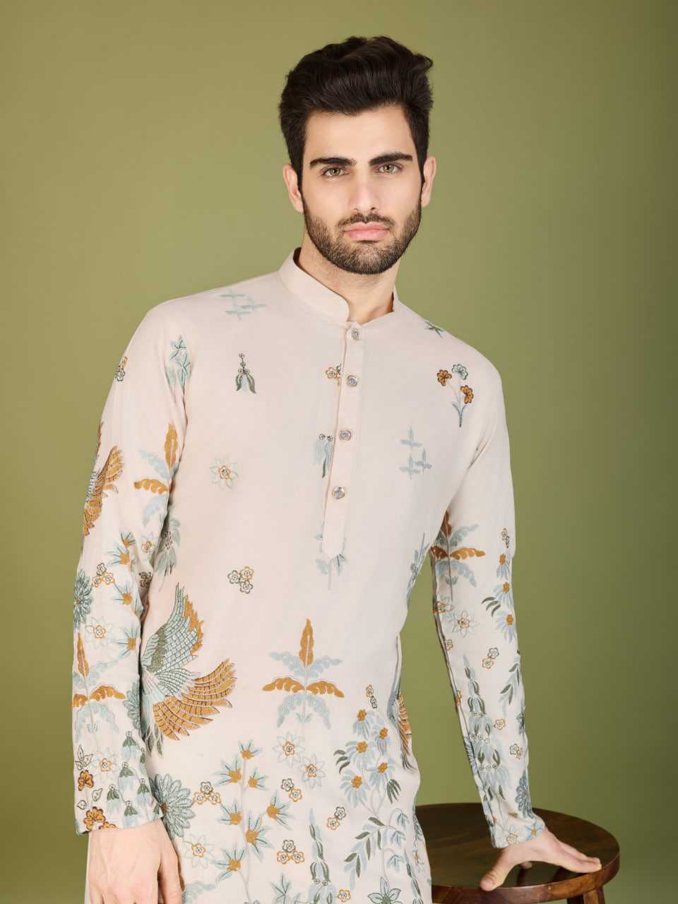 Ynf Viscose Rayon KESH417 61124 Mens Wear Wedding Collections Festive Collections Wholesale Mens Kurtas Casual Wear Men Wedding kurta Manufacturer