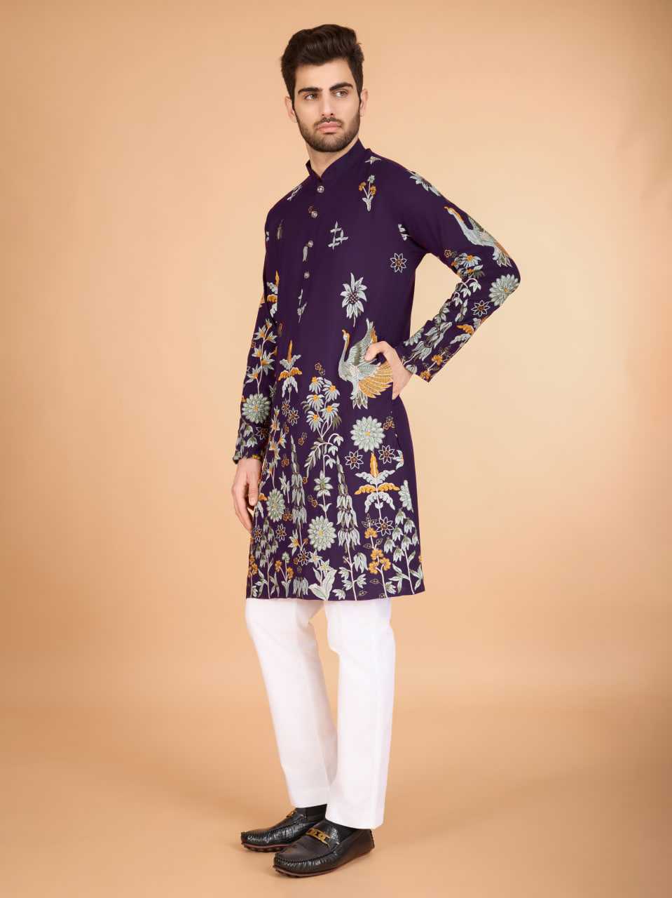 Ynf Viscose Rayon KESH417 61125 Mens Wear Diwali Collections Festive Collections Wholesale Mens Kurtas Casual Wear Men Wedding kurta Manufacturer