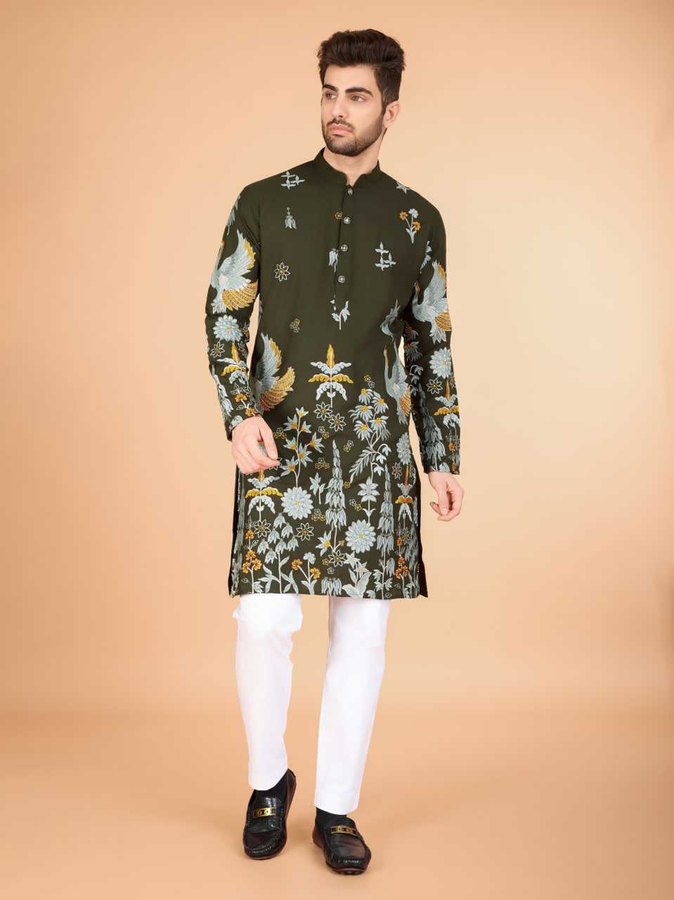 Ynf Viscose Rayon KESH417 61126 Mens Wear Diwali Collections Festive Collections Wholesale Mens Kurtas Casual Wear Men Wedding kurta Manufacturer