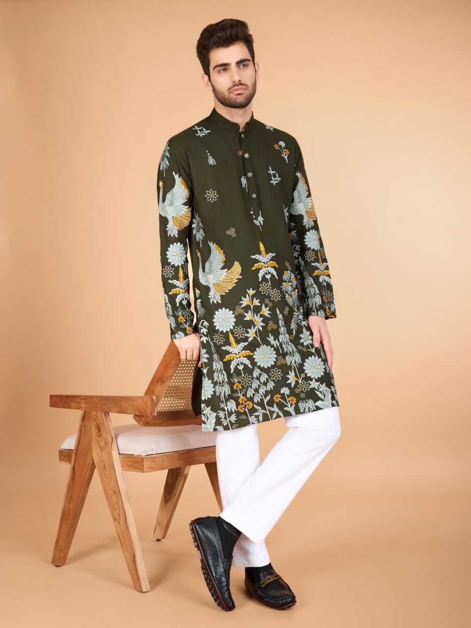 Ynf Viscose Rayon KESH417 61126 Mens Wear Diwali Collections Festive Collections Wholesale Mens Kurtas Casual Wear Men Wedding kurta Manufacturer