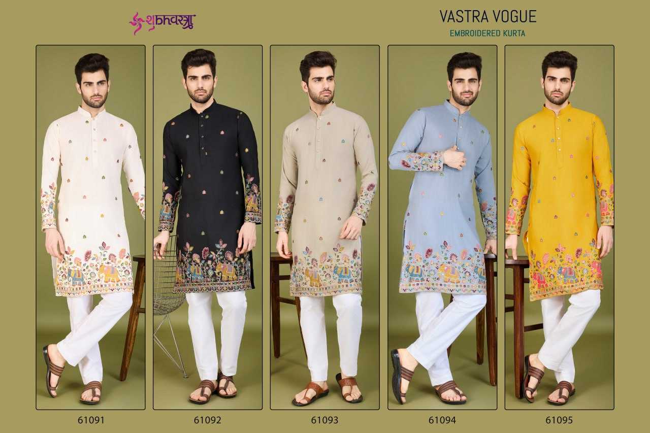 Ynf Viscose Rayon KESH417 VASTRA VOGUE Mens Wear Diwali Collections Festive Collections Wholesale Mens Kurtas Casual Wear Men Wedding kurta Manufacturer