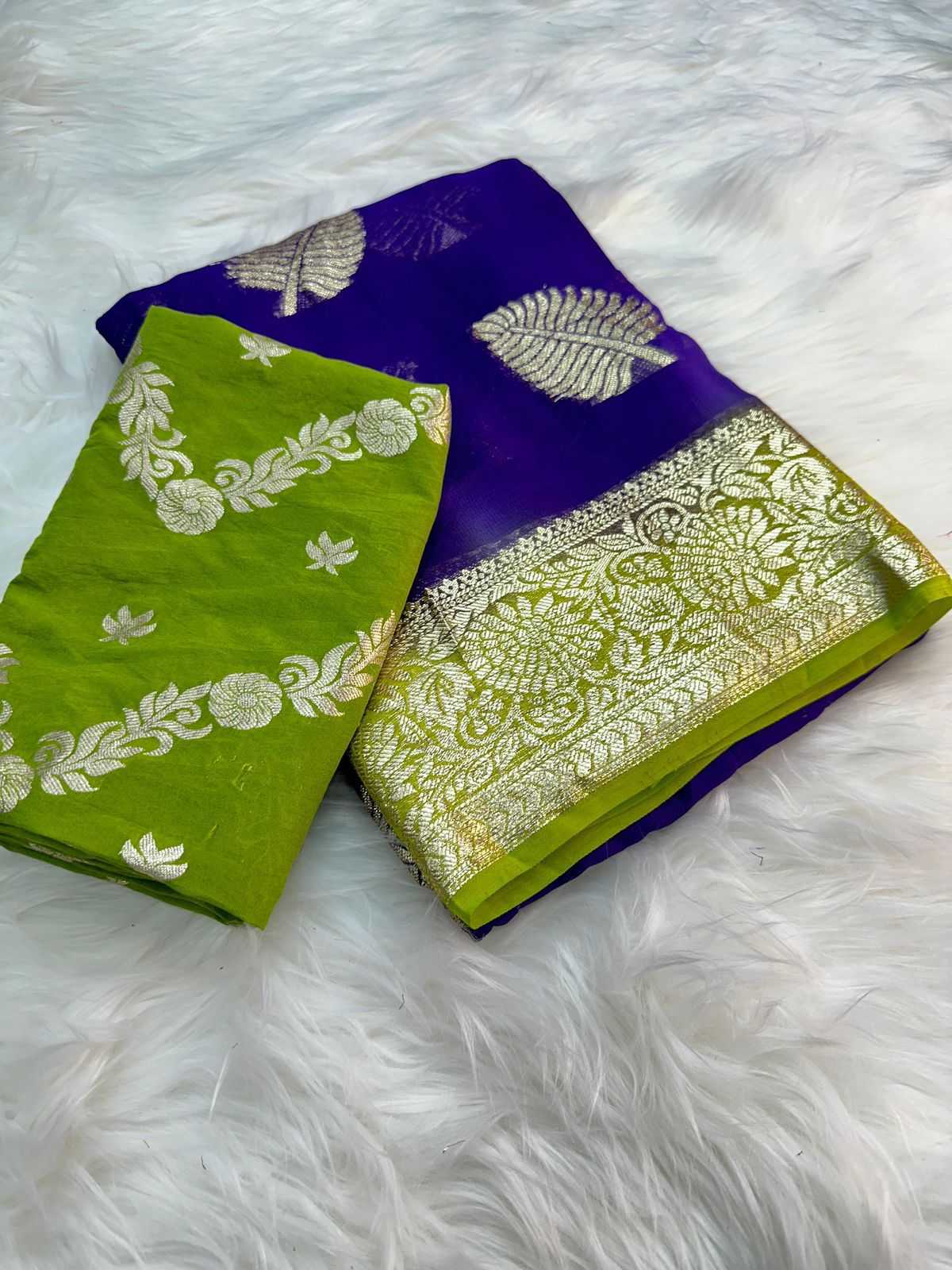 Ynf Viscose RIN104 APE86 Sarees Wedding Collections Festive Collections Wholesale Georgette Sarees Viscose Saree Holi Collections Manufacturer