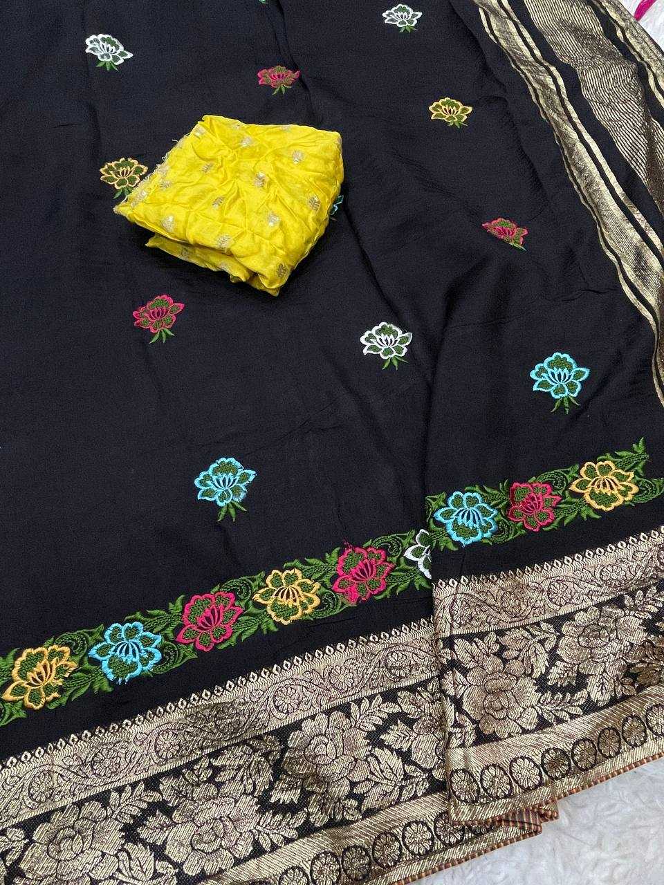 Ynf Viscose RIN124 Epic Multi Flower Russian Dola Sarees Wedding Collections Festive Collections Wholesale Designer Sarees Printed Sarees Viscose Saree Manufacturer