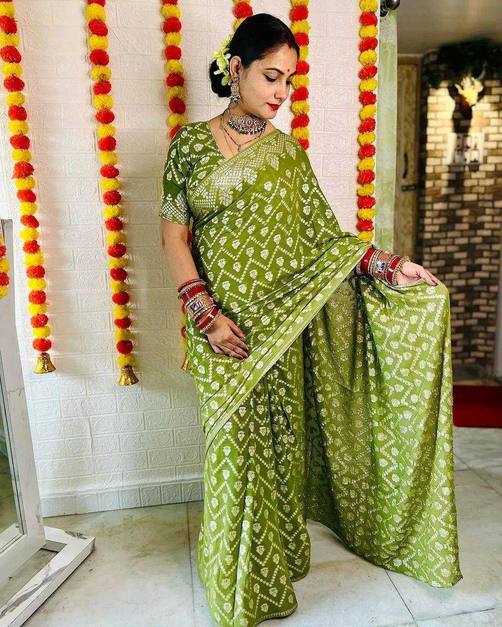 Ynf Viscose RIN124 RIE06 Sarees Wedding Collections Festive Collections Wholesale Georgette Sarees Jacquard Saree Viscose Saree Manufacturer