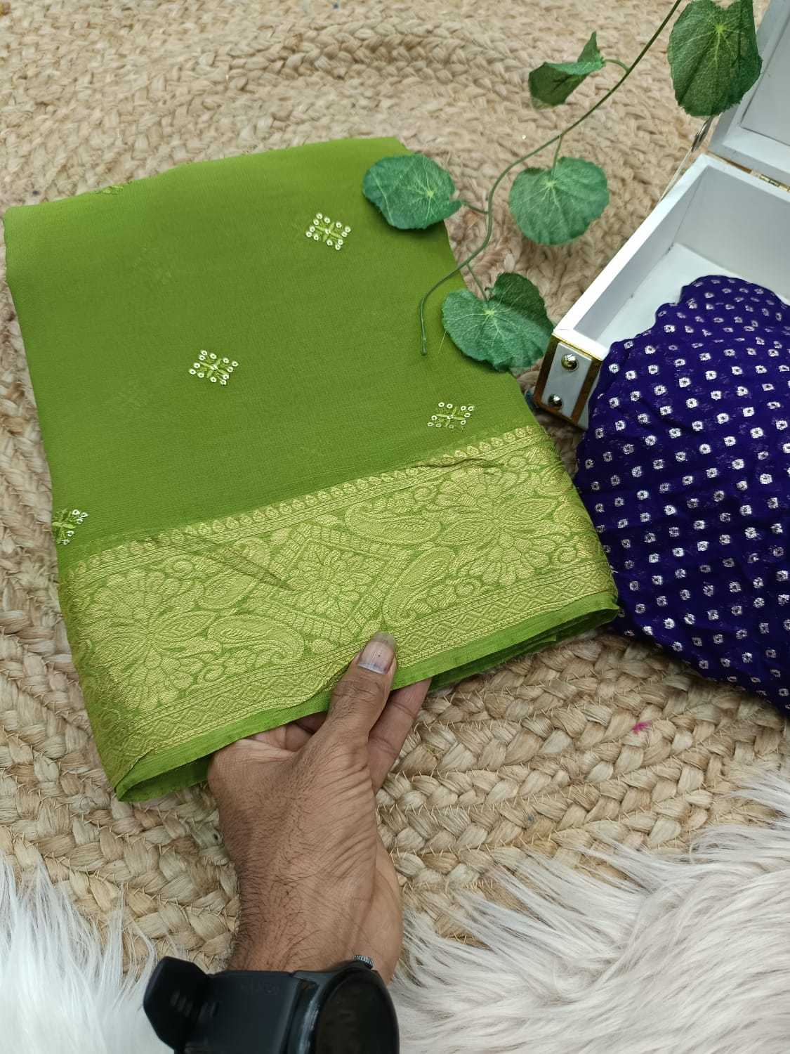 Ynf Viscose RIN178 SNT07 Sarees Wedding Collections Festive Collections Wholesale Georgette Sarees Zari Border Sarees Viscose Saree Manufacturer