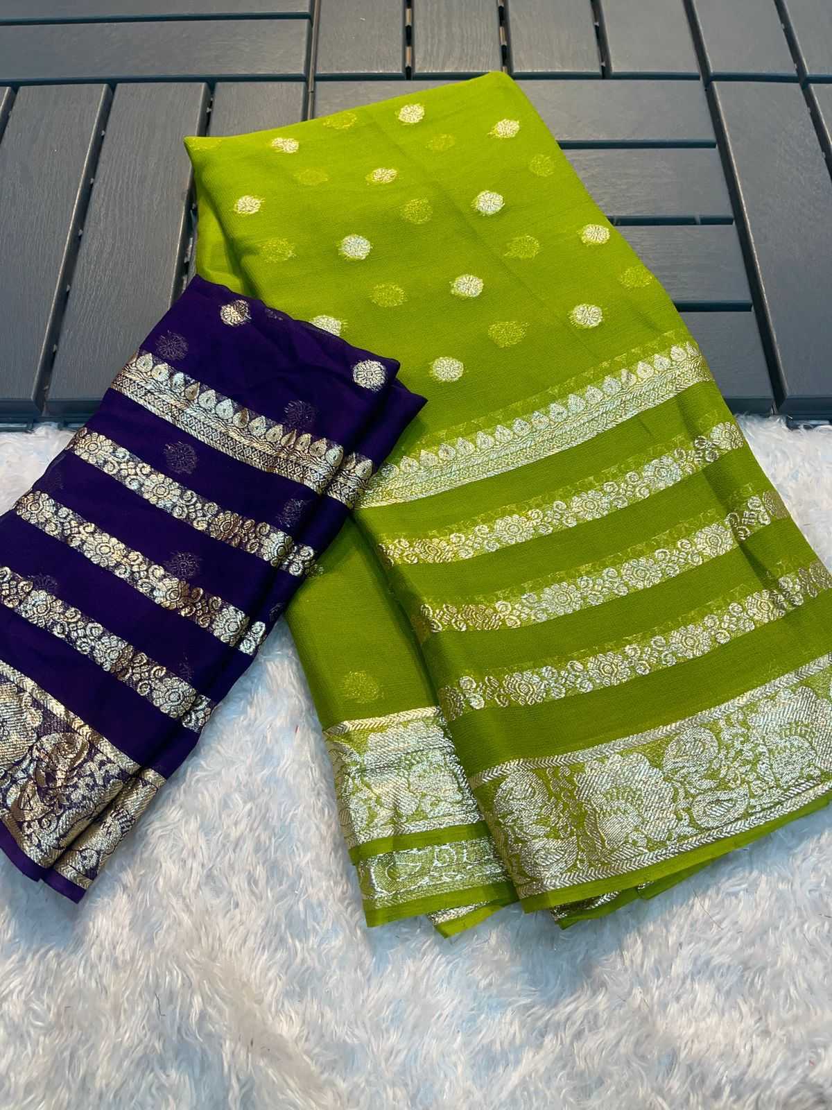 Ynf Viscose Sequnce RIN104 APE186 Sarees Wedding Collections Festive Collections Wholesale Georgette Sarees Jacquard Saree Viscose Saree Manufacturer