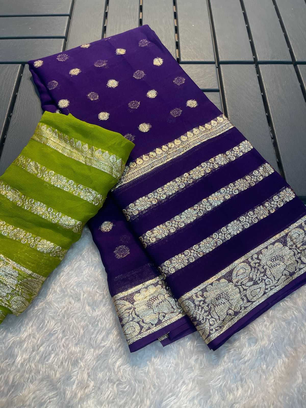 Ynf Viscose Sequnce RIN104 APE186 Sarees Wedding Collections Festive Collections Wholesale Georgette Sarees Jacquard Saree Viscose Saree Manufacturer