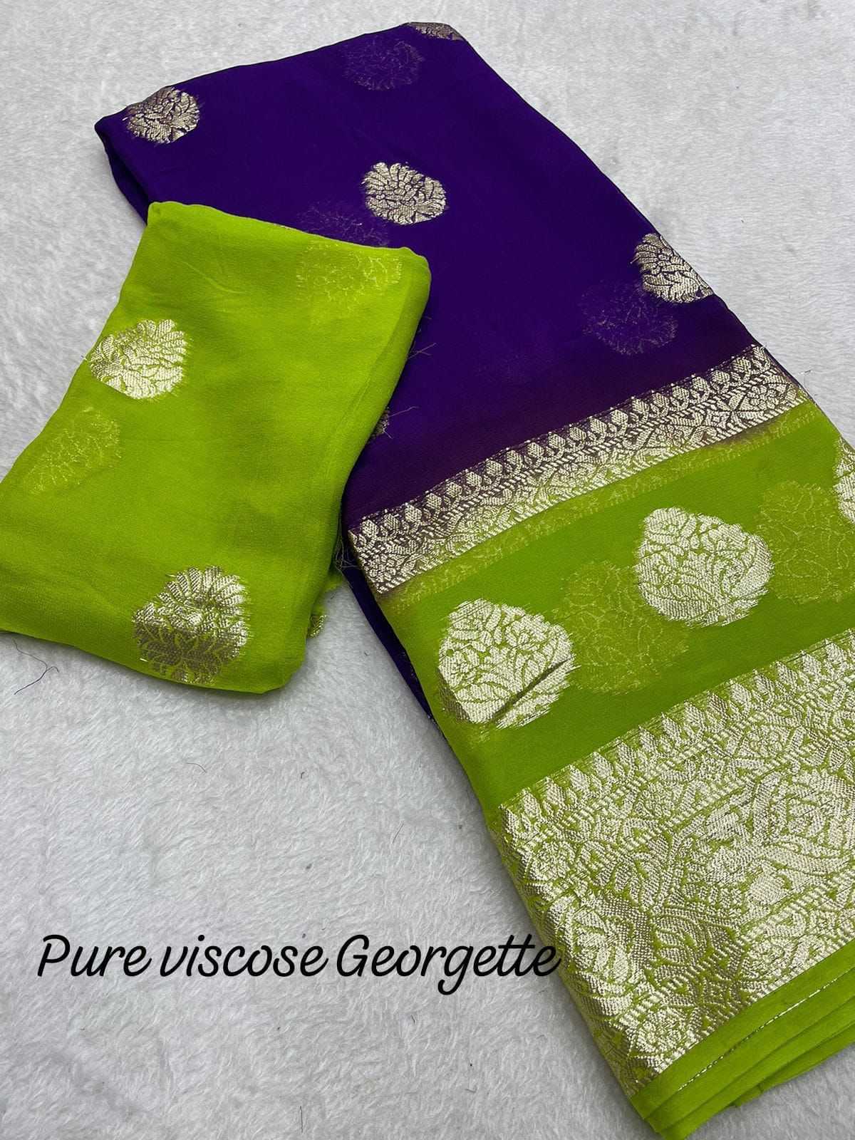 Ynf Viscouse Crushed Georgette RIN104 APE111 Sarees Wedding Collections Festive Collections Wholesale Designer Sarees Georgette Sarees Viscose Saree Manufacturer