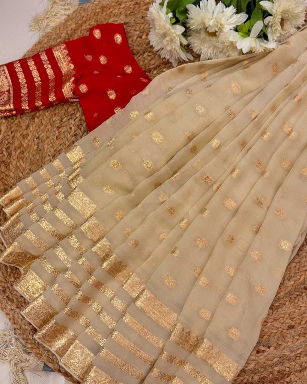 Ynf Viscouse Crushed Georgette RIN104 APE114 Sarees Durga Pooja Sarees Wedding Collections Wholesale Georgette Sarees Viscose Saree Wedding Outfits Manufacturer