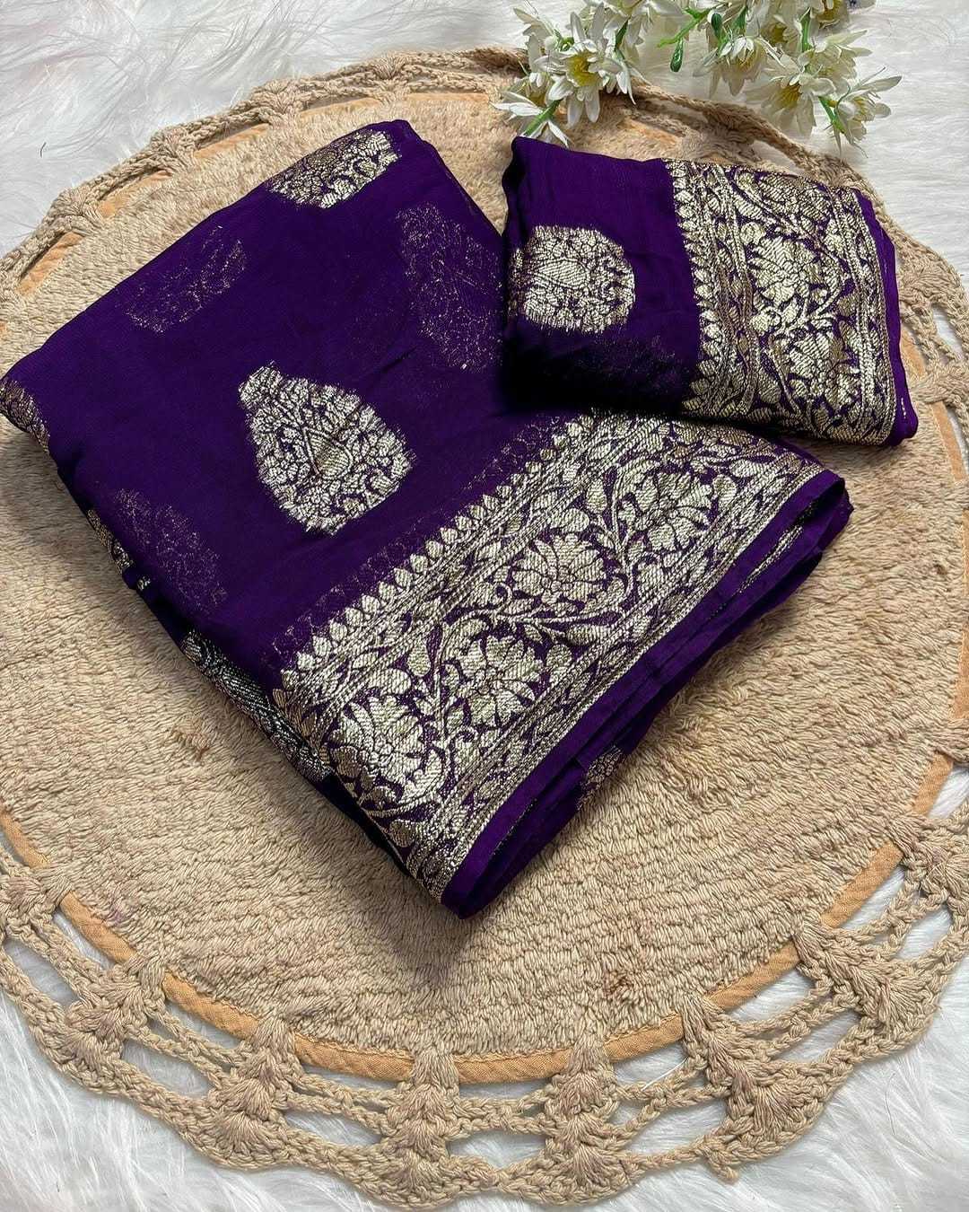 Ynf Viscouse Crushed Georgette RIN104 APE118 Sarees Wedding Collections Festive Collections Wholesale Designer Sarees Georgette Sarees Viscose Saree Manufacturer