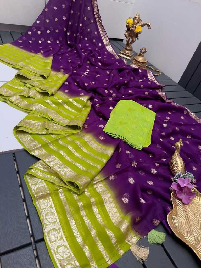 Ynf Viscouse Crushed Georgette RIN104 APE150 Sarees Wedding Collections Festive Collections Wholesale Georgette Sarees Viscose Saree Lightweight Sarees Manufacturer