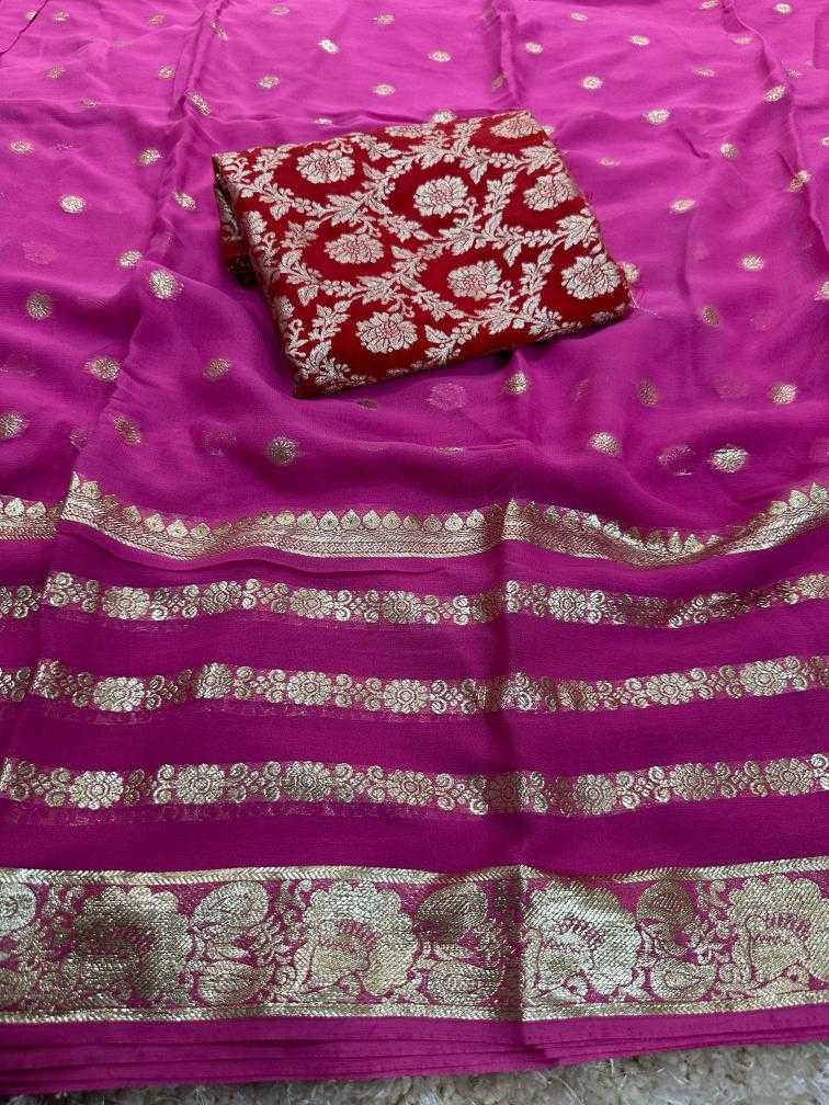 Ynf Viscouse Crushed Georgette RIN104 APE166 Sarees Wedding Collections Festive Collections Wholesale Georgette Sarees Viscose Saree Holi Collections Manufacturer