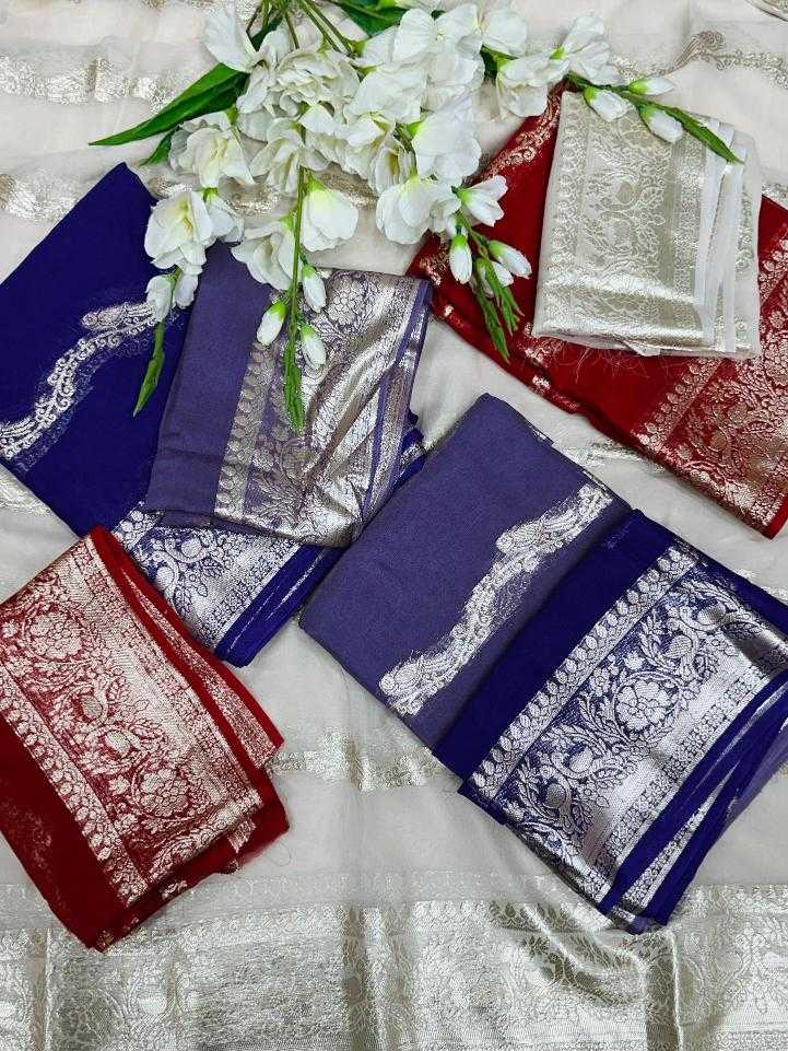 Ynf Viscouse Crushed Georgette RIN104 APE74 Sarees Wedding Collections Festive Collections Wholesale Party Wear Sarees Georgette Sarees Viscose Saree Manufacturer