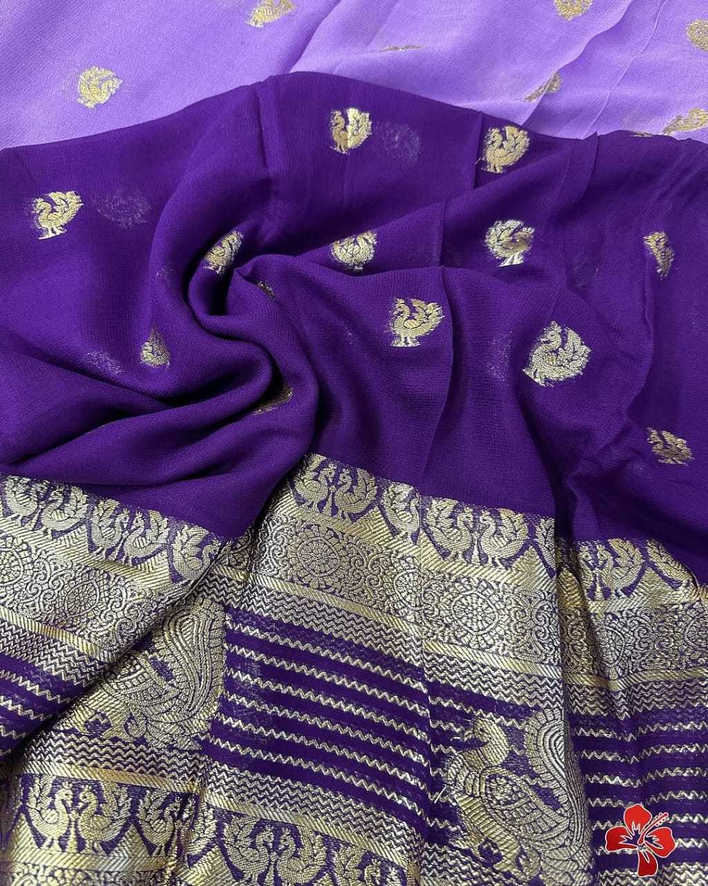 Ynf Viscouse Crushed Georgette RIN104 APE83 Sarees Durga Pooja Sarees Festive Collections Wholesale Georgette Sarees Jacquard Saree Viscose Saree Manufacturer