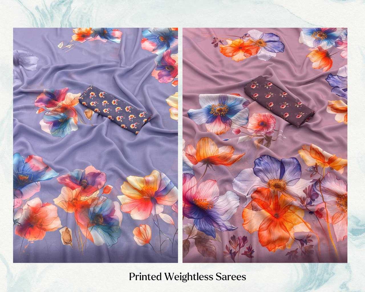 Ynf WEIGHTLESS RIN119 2332 Sarees Wedding Collections Festive Collections Wholesale Designer Sarees Printed Sarees Floral Sarees Manufacturer