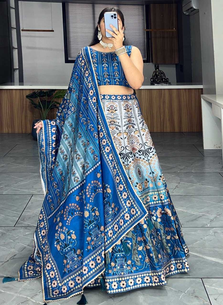 Ynf Art Silk RIN119 GRTN7131 Lehengas Wedding Collections Wholesale Wedding Lehenga Printed Lehenga Manufacturer