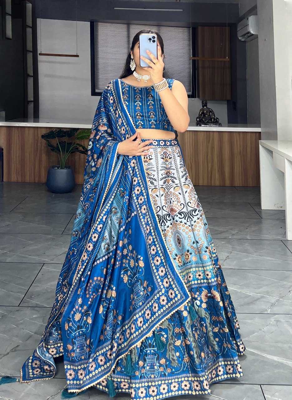 Ynf Art Silk RIN119 GRTN7131 Lehengas Wedding Collections Wholesale Wedding Lehenga Printed Lehenga Manufacturer