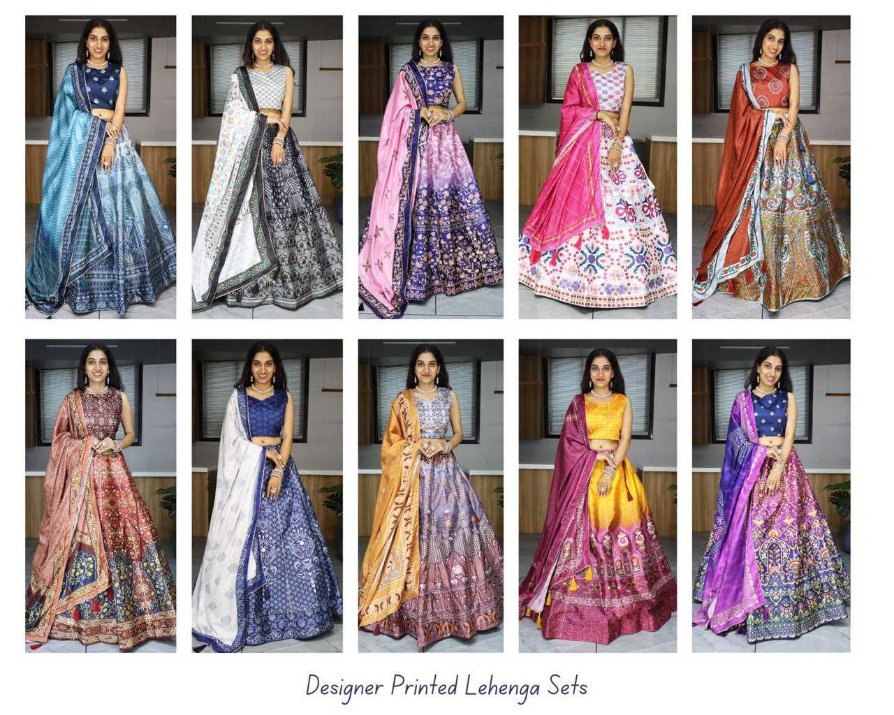 Ynf Art Silk RIN119 GRTN7140 Lehengas Wedding Collections Wholesale Wedding Lehenga Printed Lehenga Manufacturer