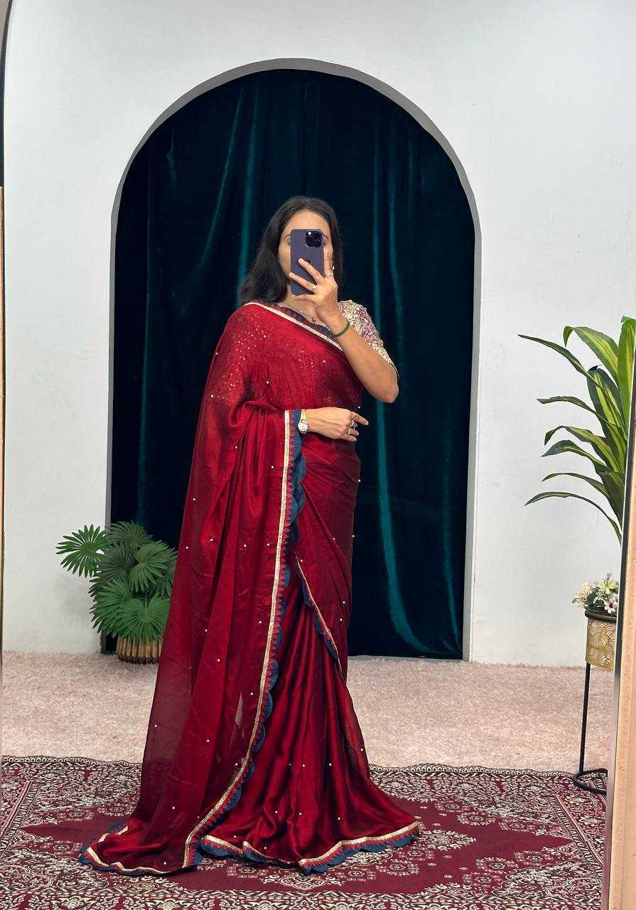 Ynf Blooming RIN215 482 Sarees Wholesale Ready To Wear Sarees Fancy Sarees Cutwork Saree Manufacturer