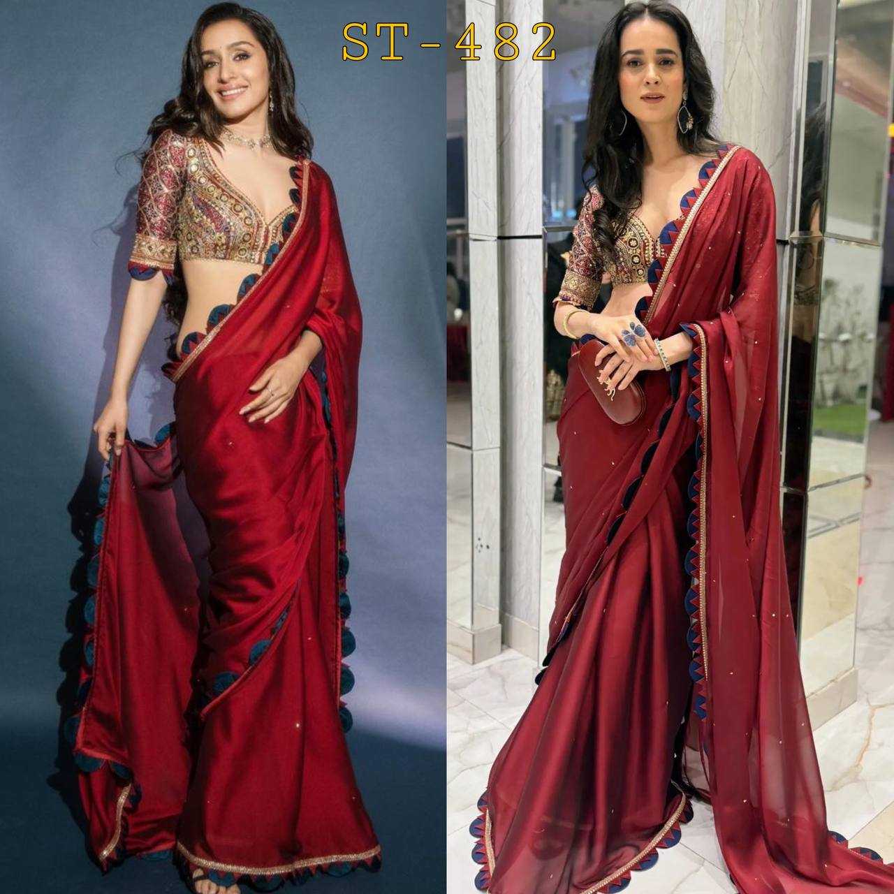 Ynf Blooming RIN215 482 Sarees Wholesale Ready To Wear Sarees Fancy Sarees Cutwork Saree Manufacturer