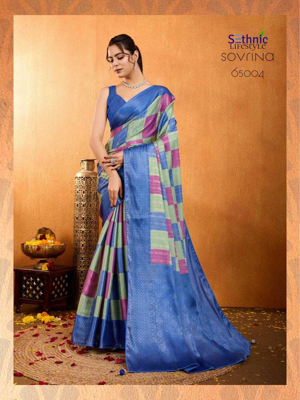 Ynf Brocade KESH416 Sethnic-Sovrina Silk Sarees Wedding Collections Festive Collections Wholesale Brocade Sarees Party Wear Silk Sarees Designer Silk Sarees Manufacturer