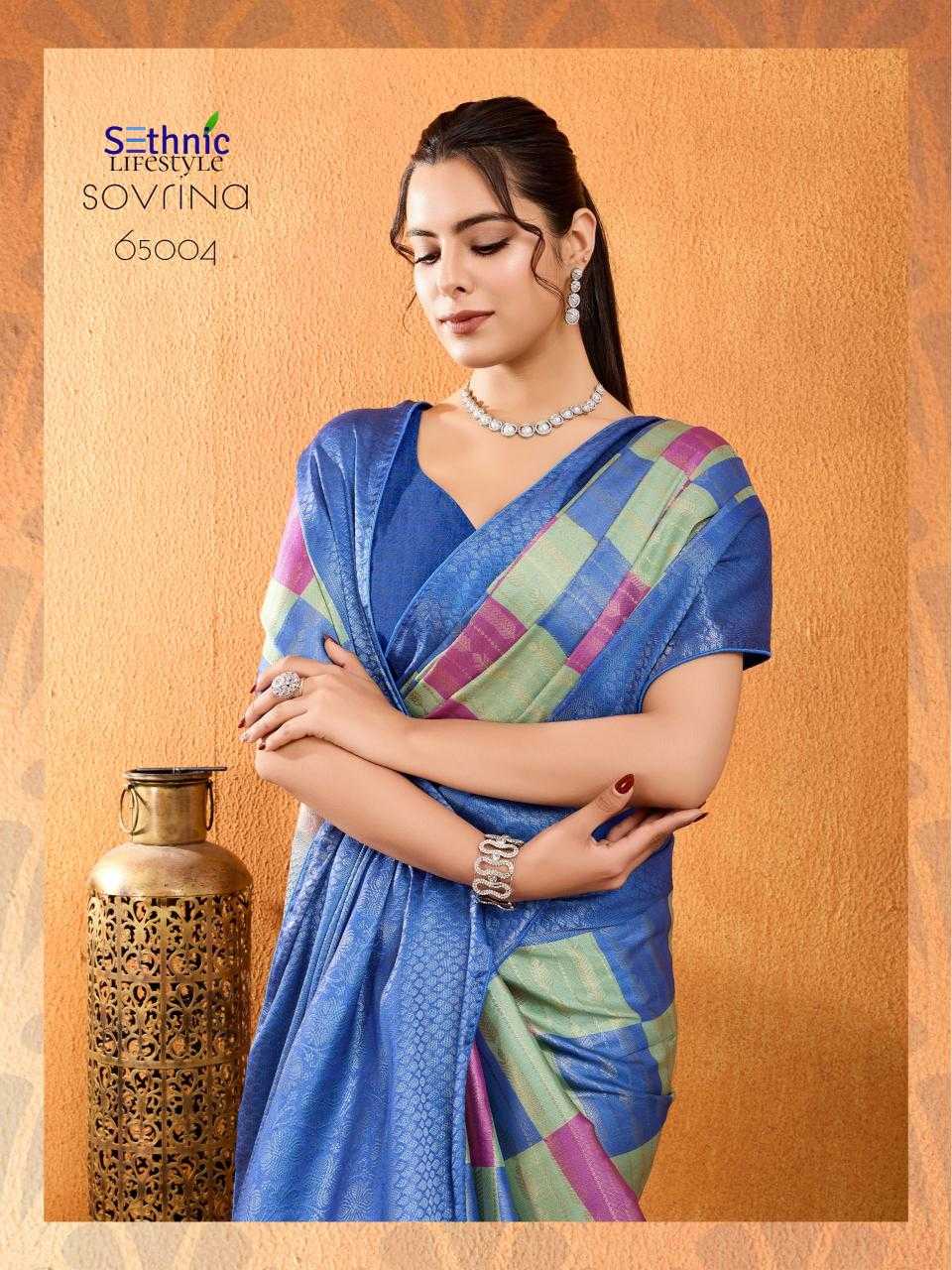 Ynf Brocade KESH416 Sethnic-Sovrina Silk Sarees Wedding Collections Festive Collections Wholesale Brocade Sarees Party Wear Silk Sarees Designer Silk Sarees Manufacturer