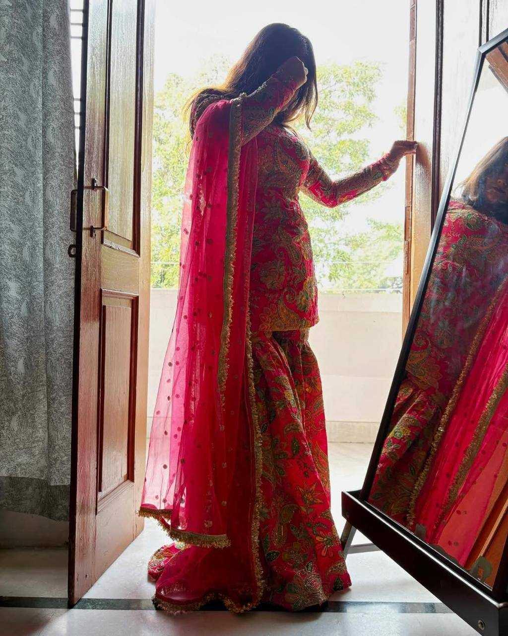 Ynf Chinon RIN141 1920 Suits & Dresses Wholesale Sharara Salwar Suits Designer Suits Embroidered Suits Manufacturer