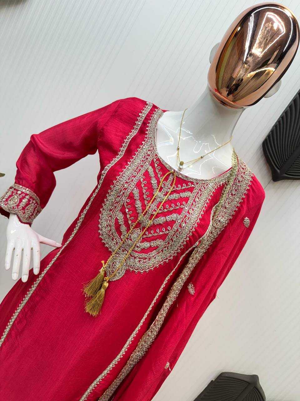 Ynf Chinon RIN141 1921 Suits & Dresses Wholesale Party wear suits Designer Suits Embroidered Suits Manufacturer