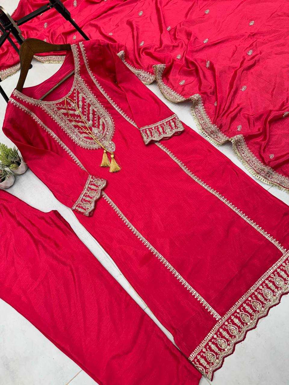 Ynf Chinon RIN141 1921 Suits & Dresses Wholesale Party wear suits Designer Suits Embroidered Suits Manufacturer
