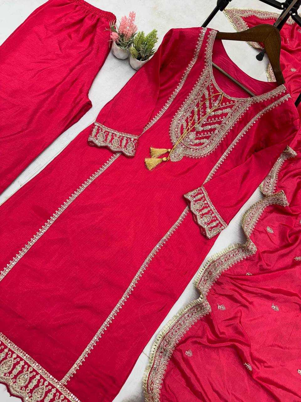 Ynf Chinon RIN141 1921 Suits & Dresses Wholesale Party wear suits Designer Suits Embroidered Suits Manufacturer