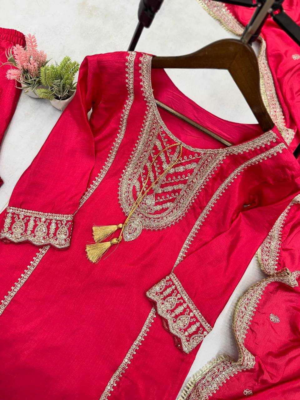 Ynf Chinon RIN141 1921 Suits & Dresses Wholesale Party wear suits Designer Suits Embroidered Suits Manufacturer