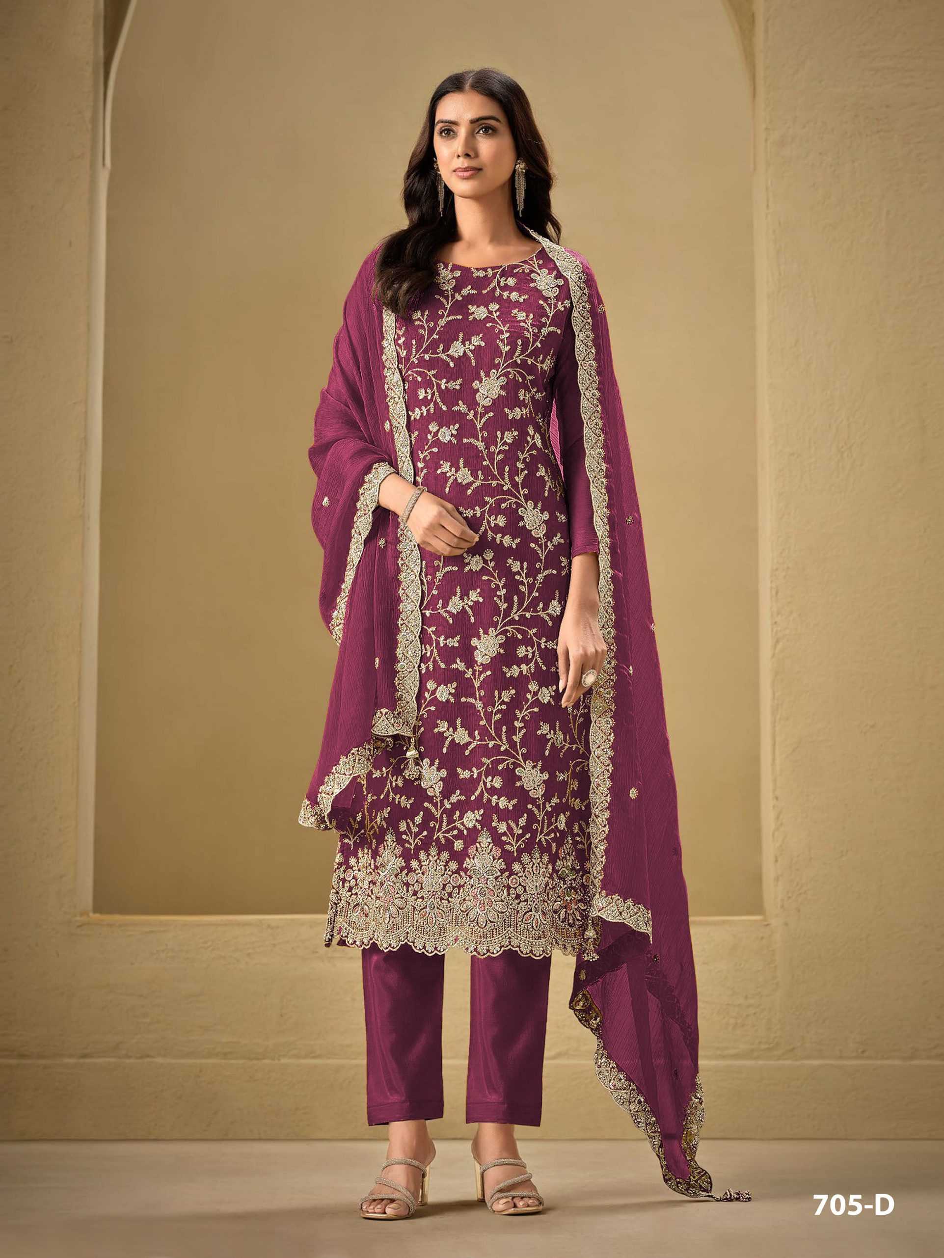 Ynf Chinon RIN187 M-4225 Suits & Dresses Islamic Clothing Festive Collections Wholesale Sharara Salwar Suits Party wear suits Eid Collections Manufacturer