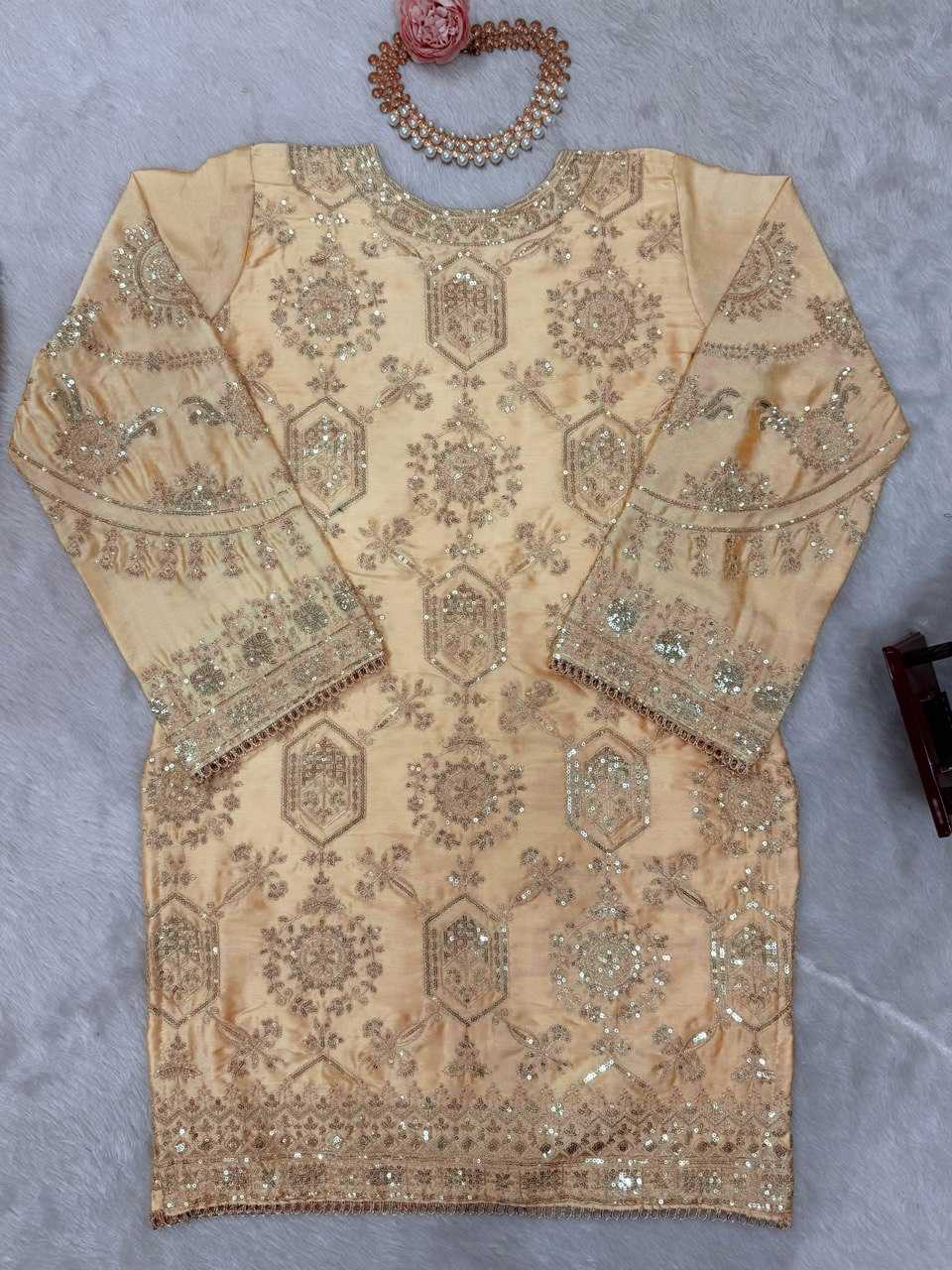 Ynf Chinon Silk RIN194 5837 Eid special Islamic Clothing Festive Collections Wholesale Pakistani Suits Eid Collections Manufacturer