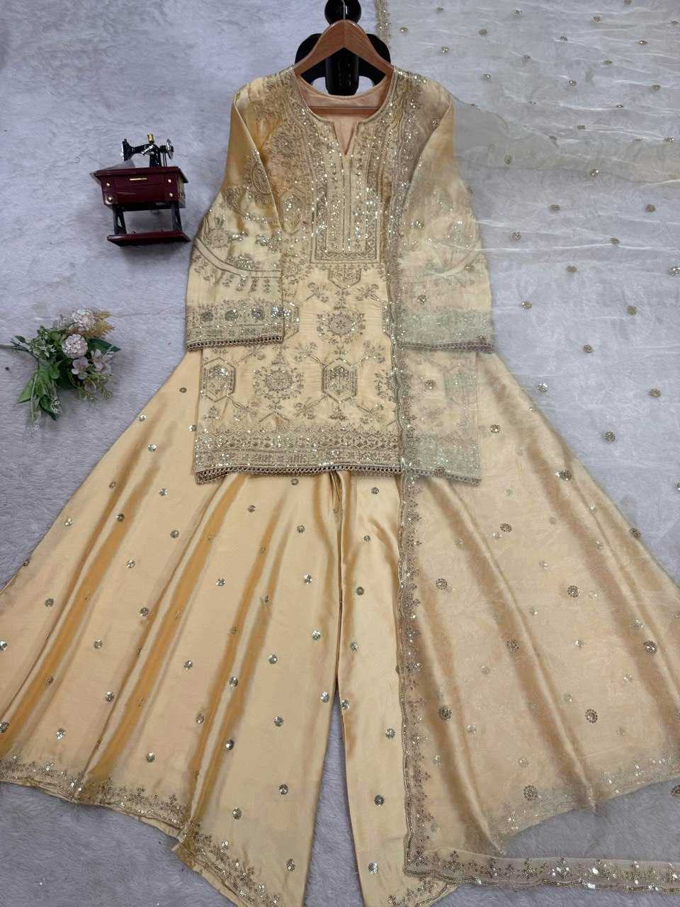 Ynf Chinon Silk RIN194 5837 Eid special Islamic Clothing Festive Collections Wholesale Pakistani Suits Eid Collections Manufacturer