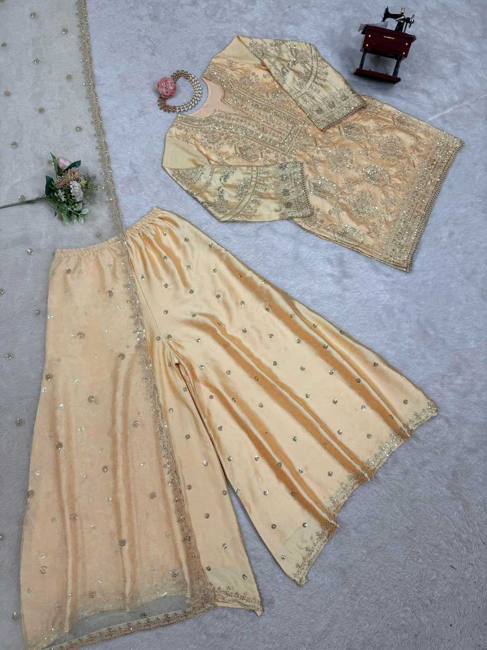 Ynf Chinon Silk RIN194 5837 Eid special Islamic Clothing Festive Collections Wholesale Pakistani Suits Eid Collections Manufacturer