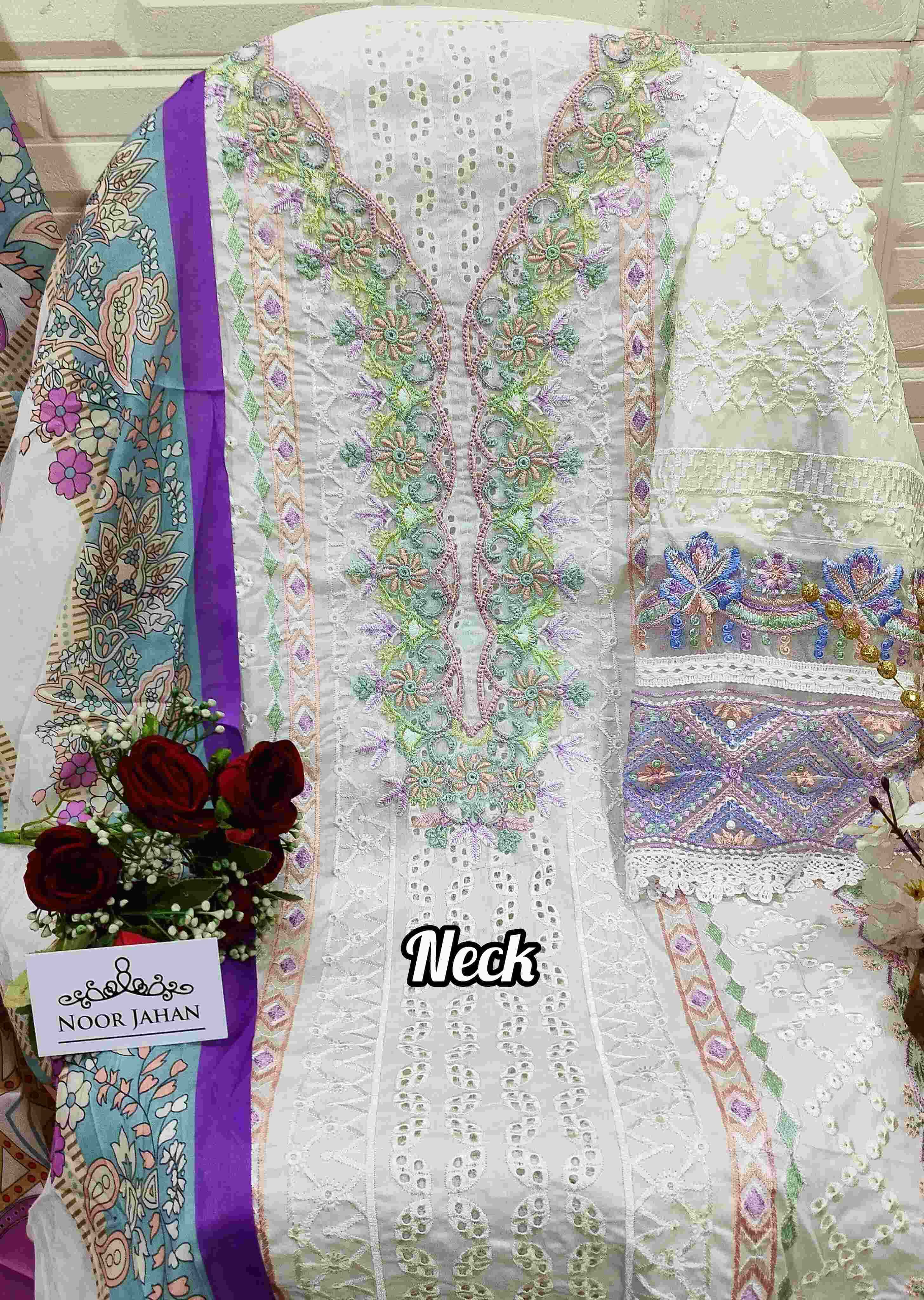 Ynf Cotton KESH444 Noor Jahan-NJ 44 Suits & Dresses Islamic Clothing Festive Collections Wholesale Pakistani Suits Embroidery Suits Cotton Suits Manufacturer