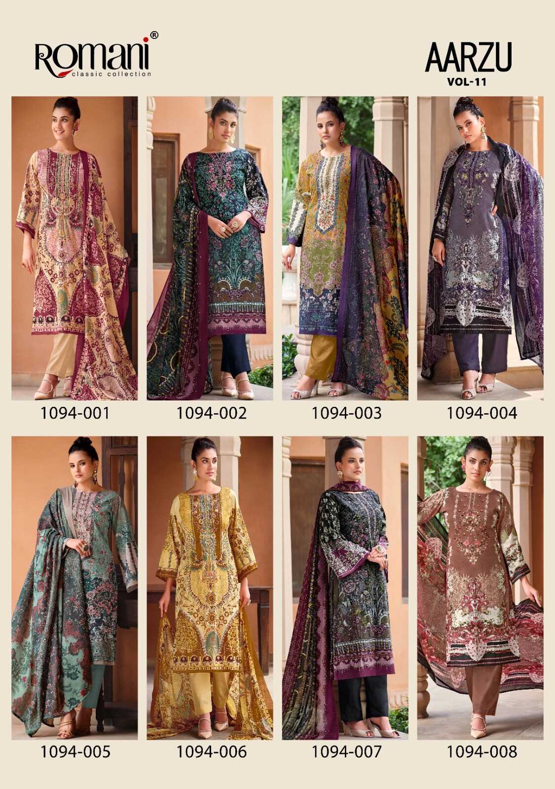 Ynf Cotton KESH444 ROMANI-AARZU VOL 11 Suits & Dresses Islamic Clothing Festive Collections Wholesale Pakistani Suits Cotton Suits Printed Dresses Manufacturer