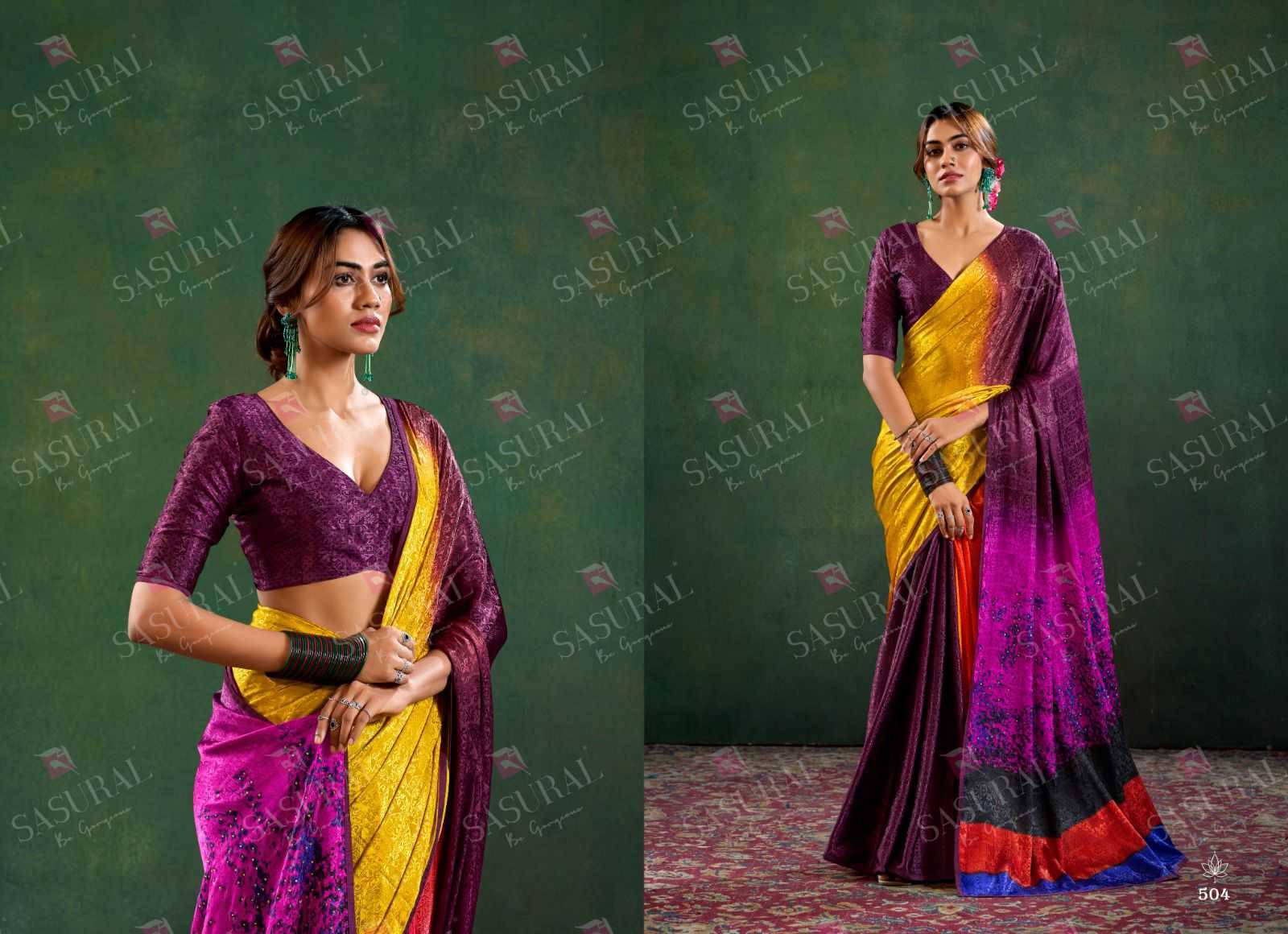 Ynf Crepe KESH416 SASURAL-SOPHIA Sarees Wedding Collections Festive Collections Wholesale Printed Sarees Hand Work Sarees Jacquard Saree Manufacturer