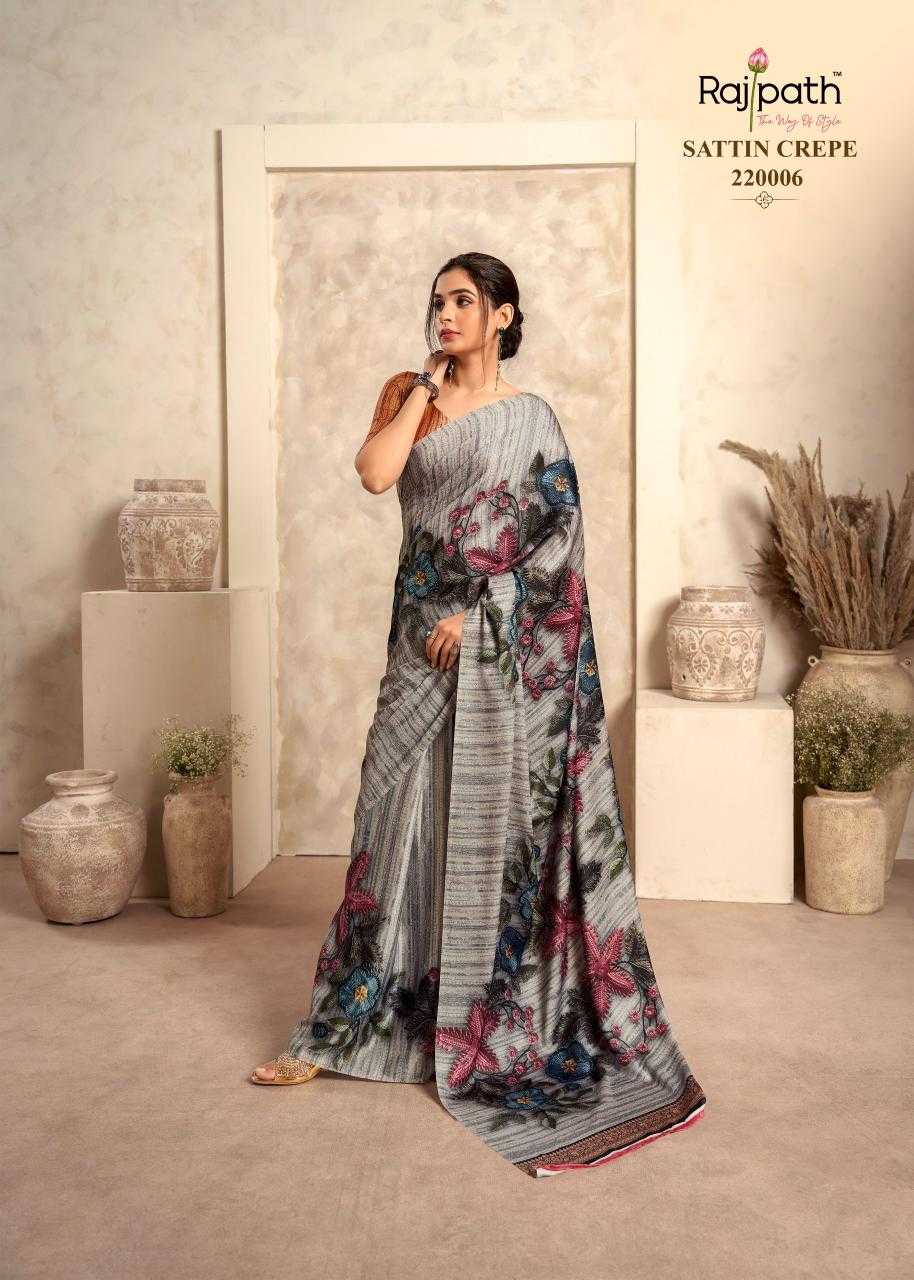 Ynf Crepe Silk KESH416 RajPath-Jasmine Silk Sarees Wedding Collections Wholesale Crepe Silk Saree Party Wear Silk Sarees Designer Silk Sarees Manufacturer