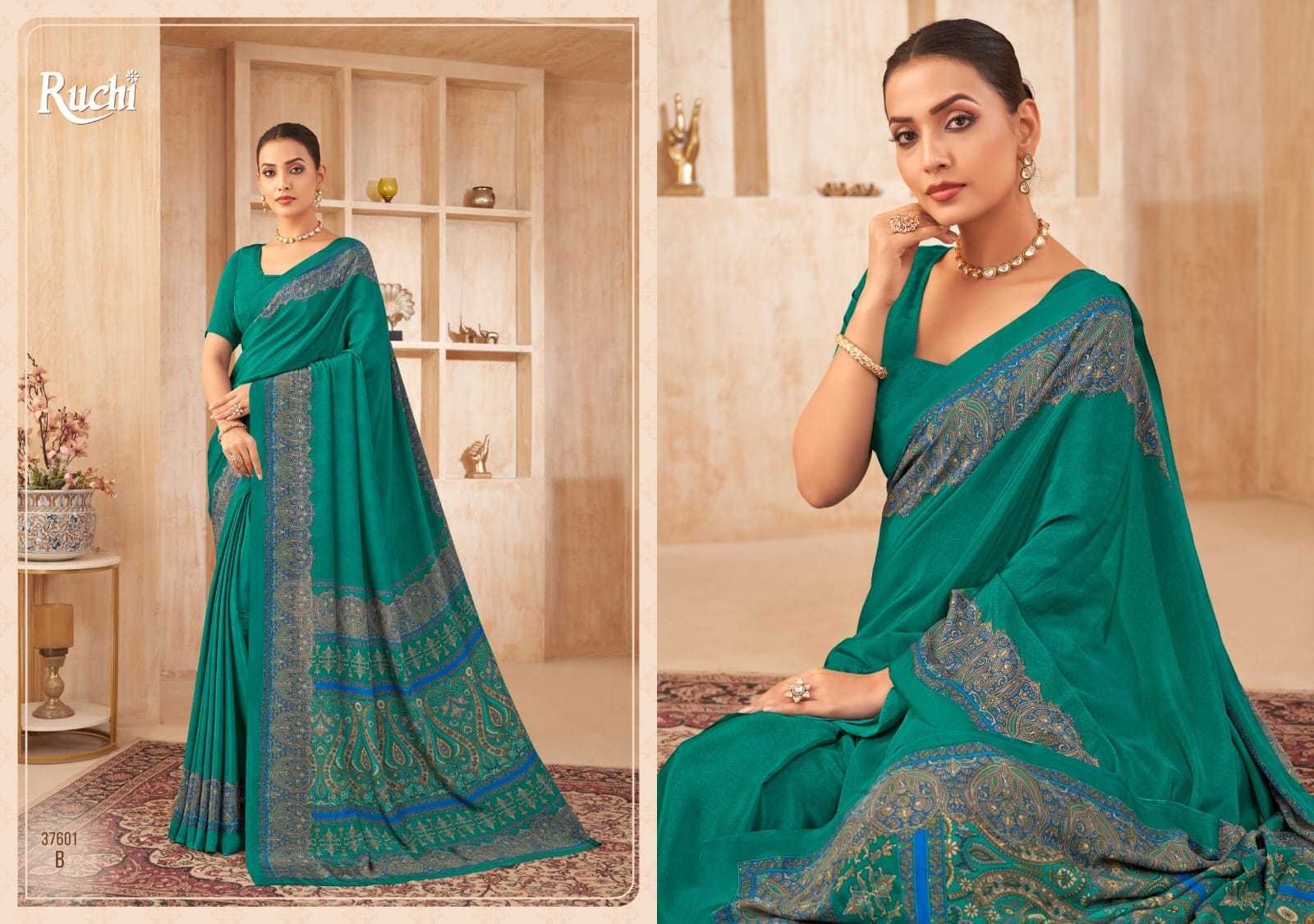 Ynf Crepe Silk KESH416 Ruchi-VIVANTA SILK Silk Sarees Wedding Collections Festive Collections Wholesale Crepe Silk Saree Party Wear Silk Sarees Silk Sarees For Weddings Manufacturer